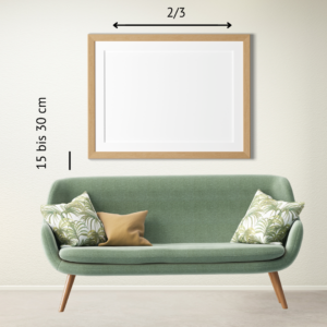 Aufhängung über Sofa
