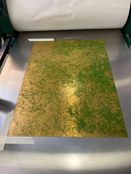 Druckgrafik „root in unstable ground“, 2022, Hannah Stippl